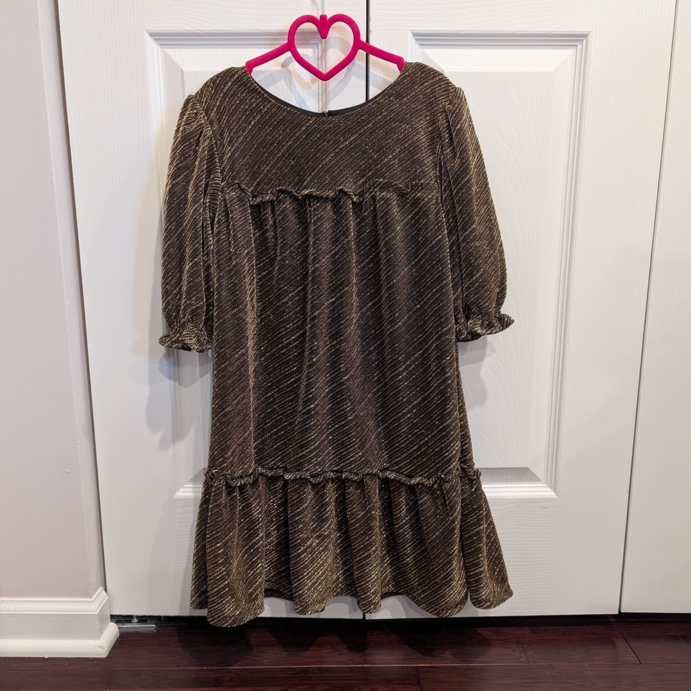 Elegant Golden Kids Dress